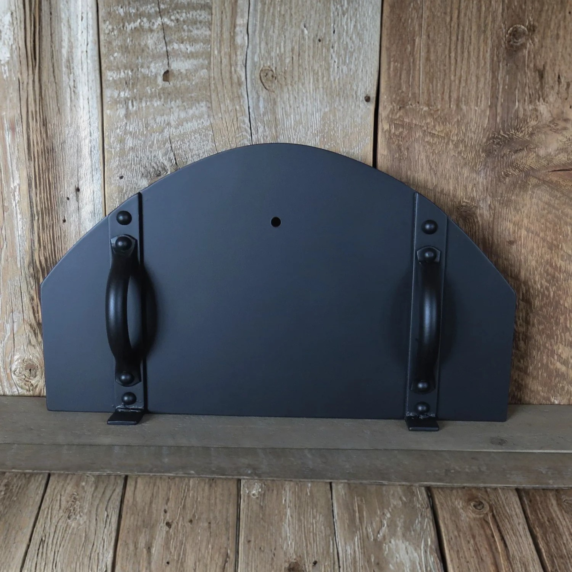 Custom Mediterranean Arched Freestanding Pizza Oven Door