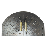Custom French Country Arched Hinged Pizza Oven Door