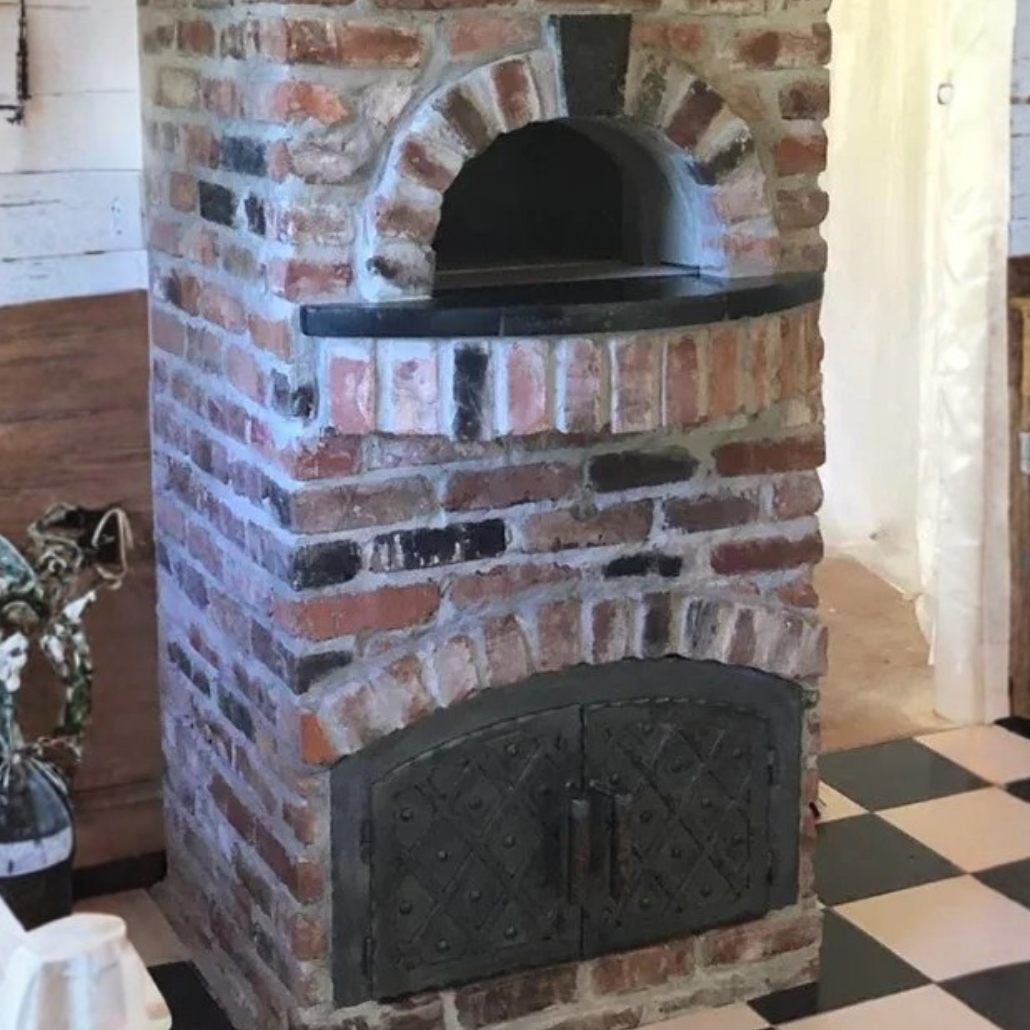 French Country Arched Hinged Pizza Oven Door