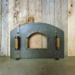 Mediterranean Arched Freestanding Pizza Oven Door