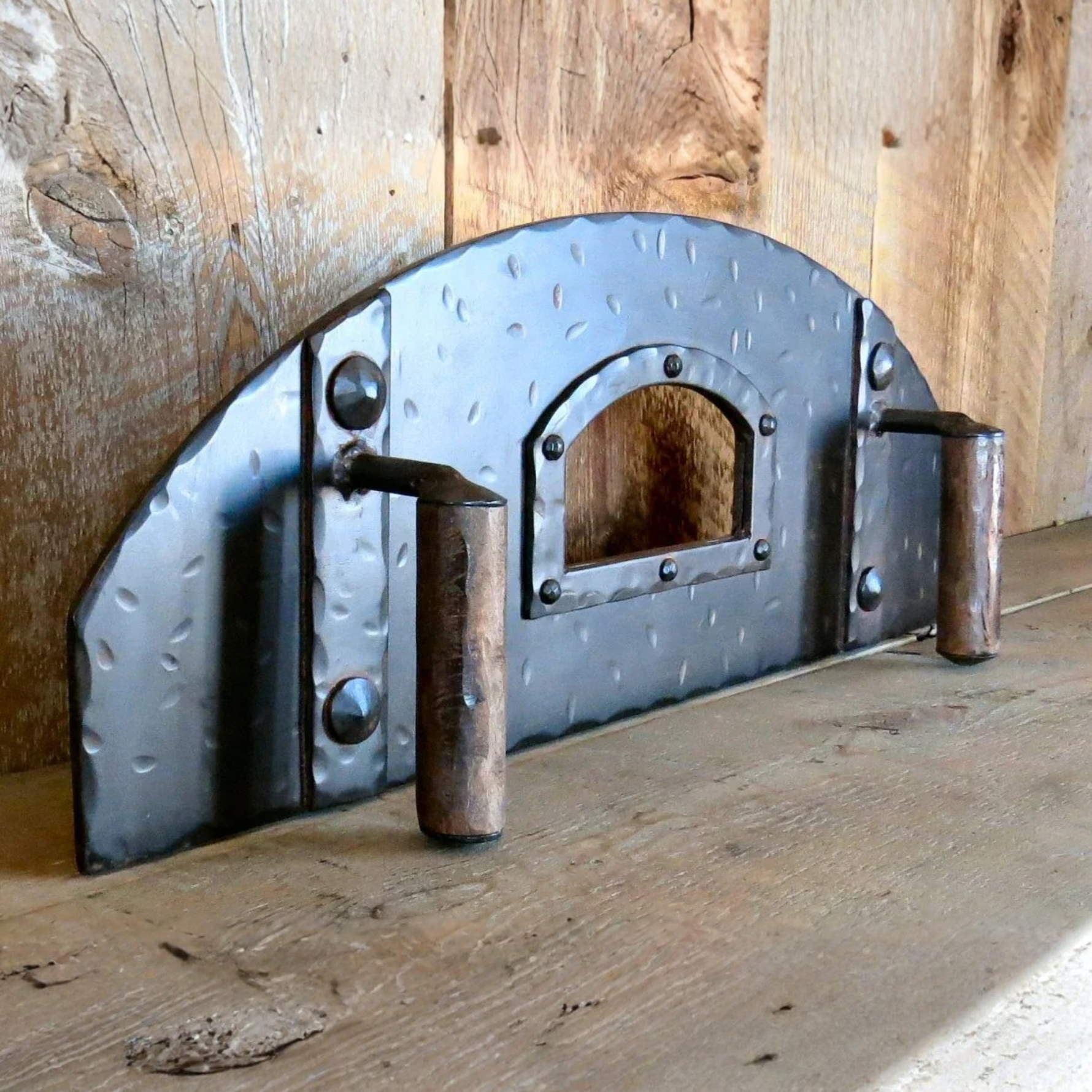 Mediterranean Arched Freestanding Pizza Oven Door