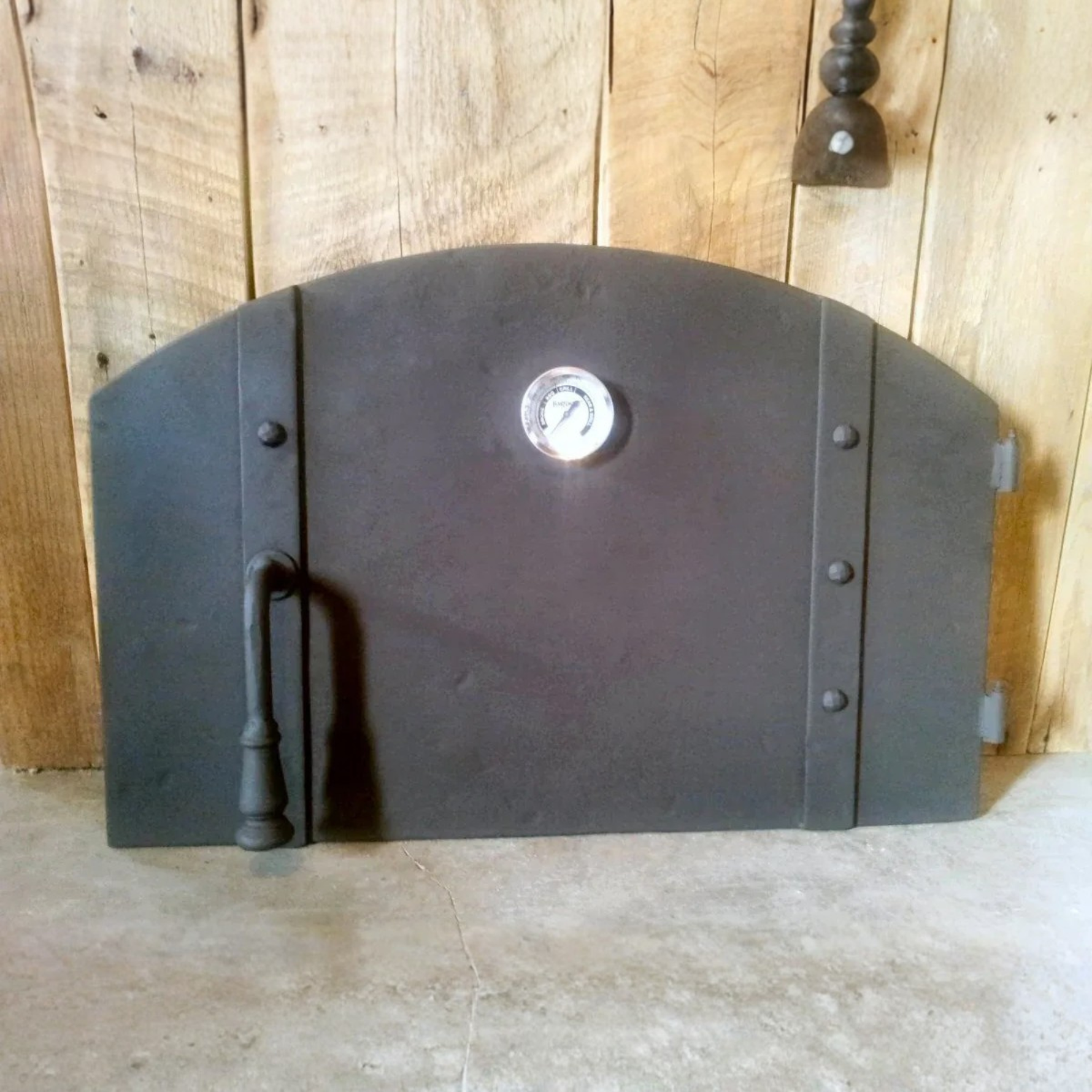 Mediterranean Arched Hinged Pizza Oven Door
