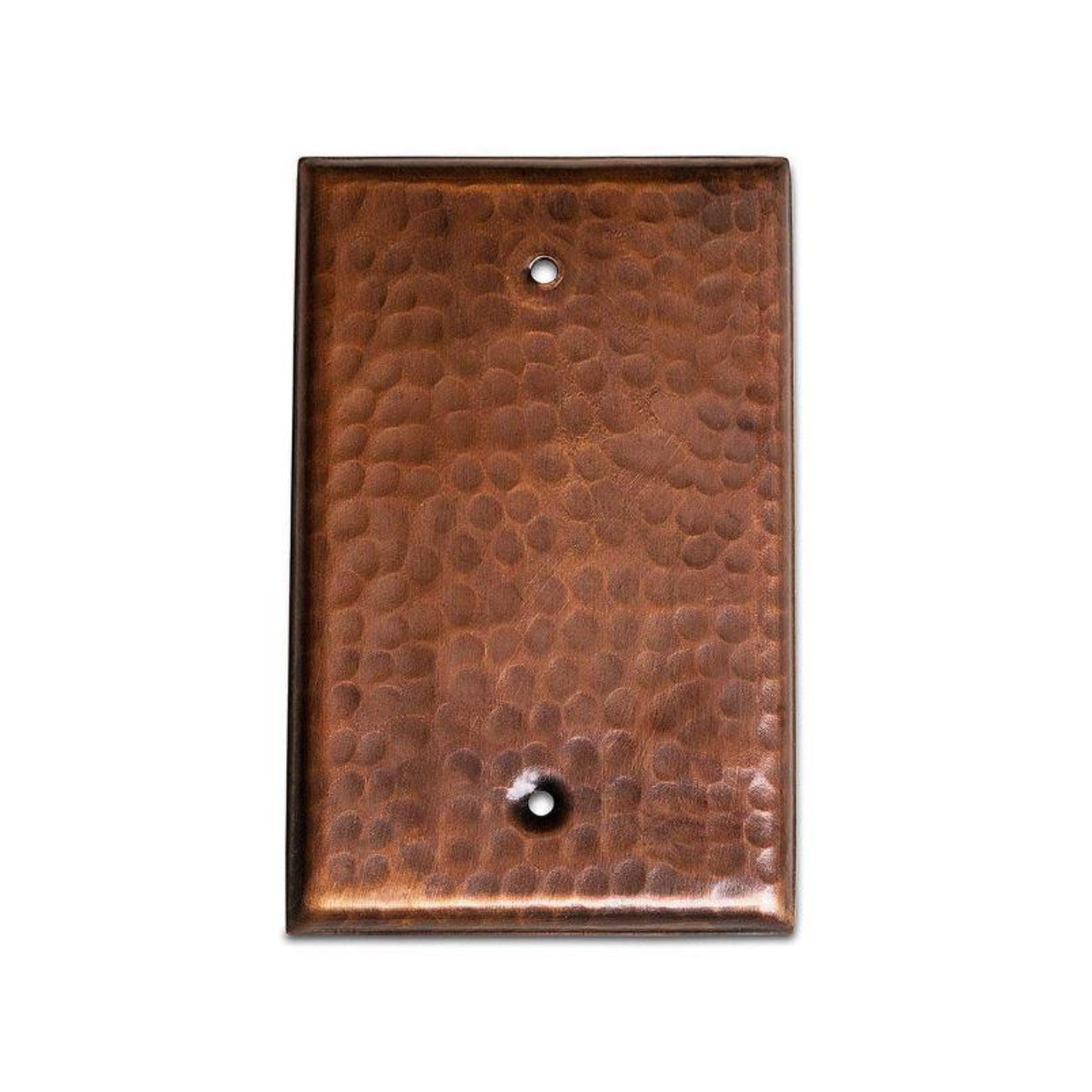 Solid Copper Hammered Blank Wall Plate