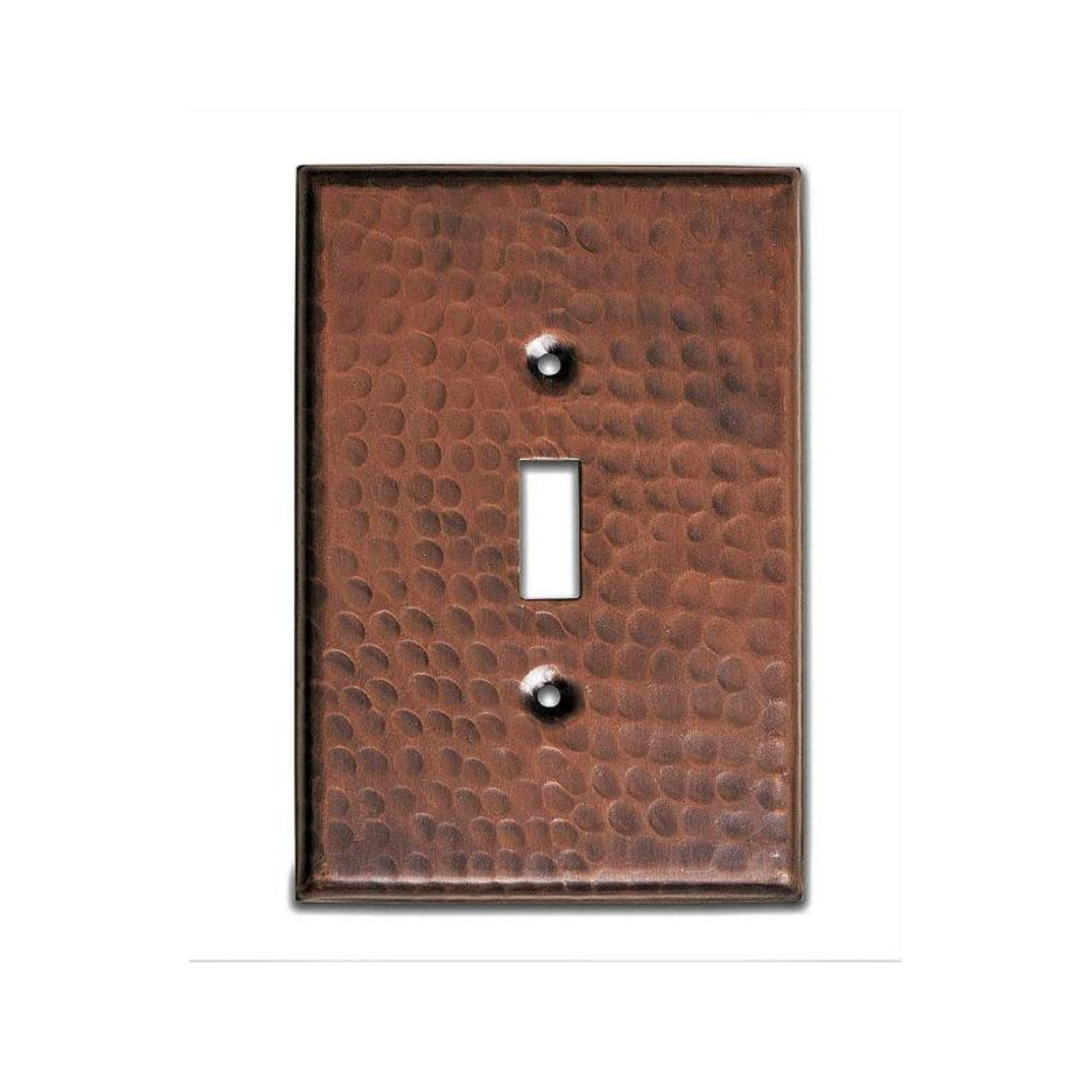 Solid Copper Hammered Switch Plate Cover