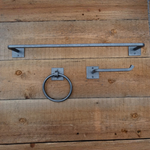 Classic Iron Bath Set - Square Backplates