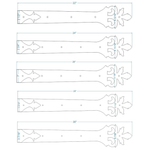 Courroie De Charnière De Fonctionnement En Fer Forgé D'acanthe Romaine