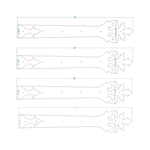 Courroie De Charnière De Fonctionnement En Fer Forgé D'acanthe Romaine