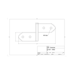 Classic Iron Offset Hinge