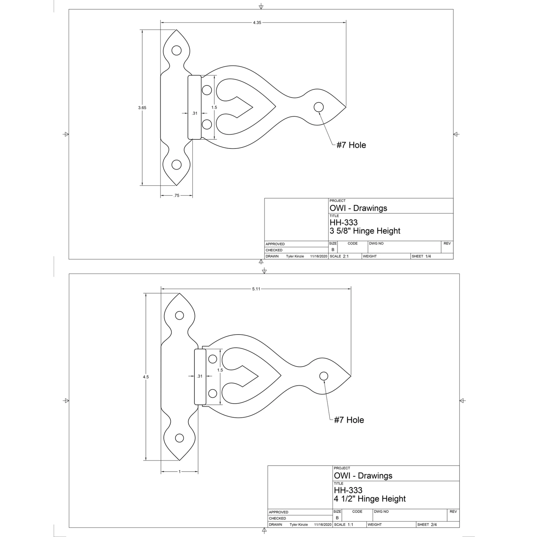 Bisagra de hierro Tudor
