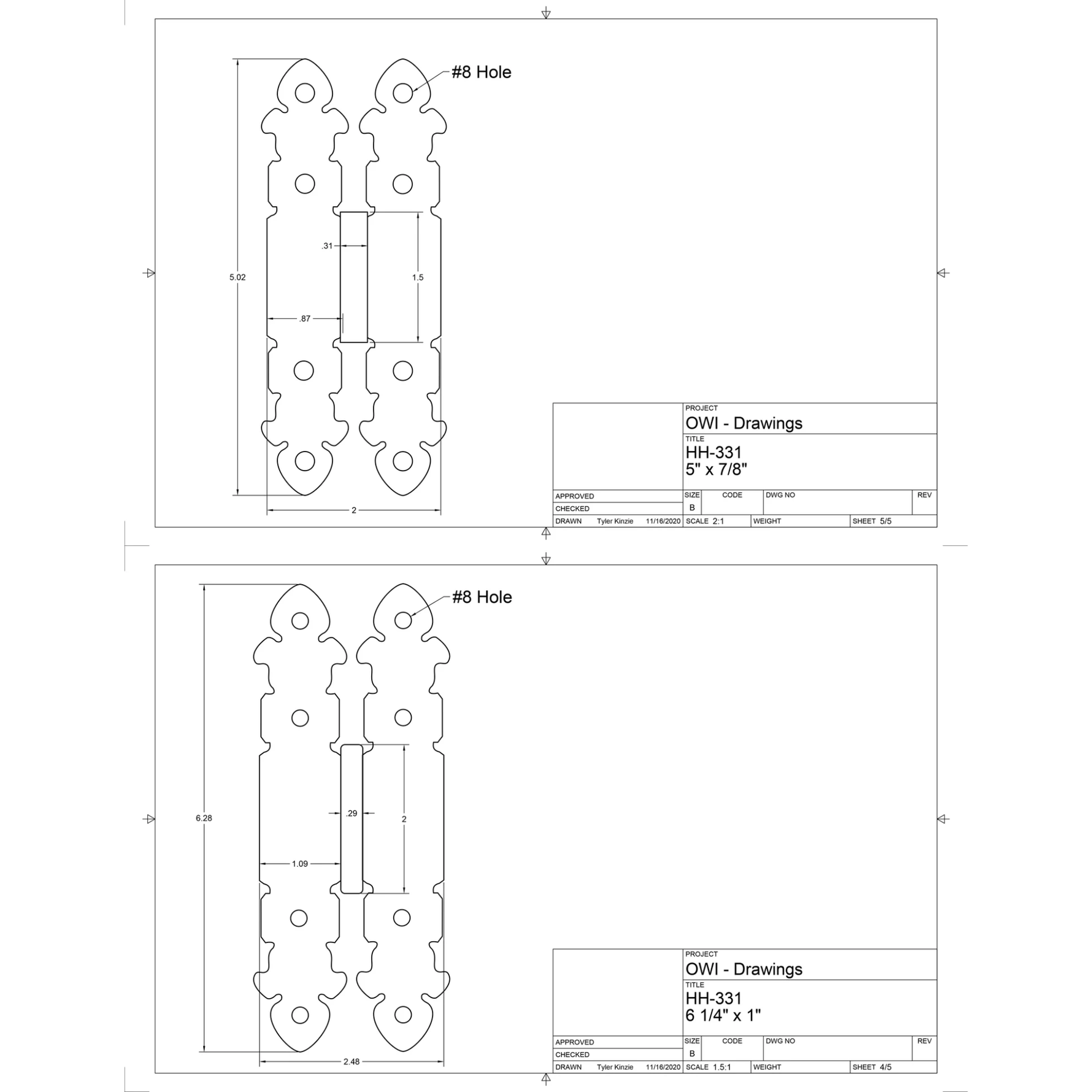 Bisagra Catedral Española Hierro