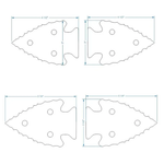 Authentic Arrowhead Iron Hinge