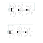 14th Century Wrought Iron Garage Door Dummy Hinge Strap