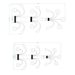 14th Century Wrought Iron Garage Door Dummy Hinge Strap