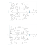 Polish Iron Garage Door Dummy Hinge Strap