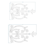 Polish Iron Garage Door Dummy Hinge Strap