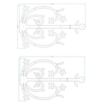 Polish Iron Garage Door Dummy Hinge Strap