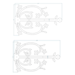 Polish Iron Garage Door Dummy Hinge Strap