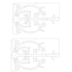 Polish Iron Garage Door Dummy Hinge Strap