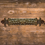 British Fleur De Lis Iron Straight Plate - Old West Iron