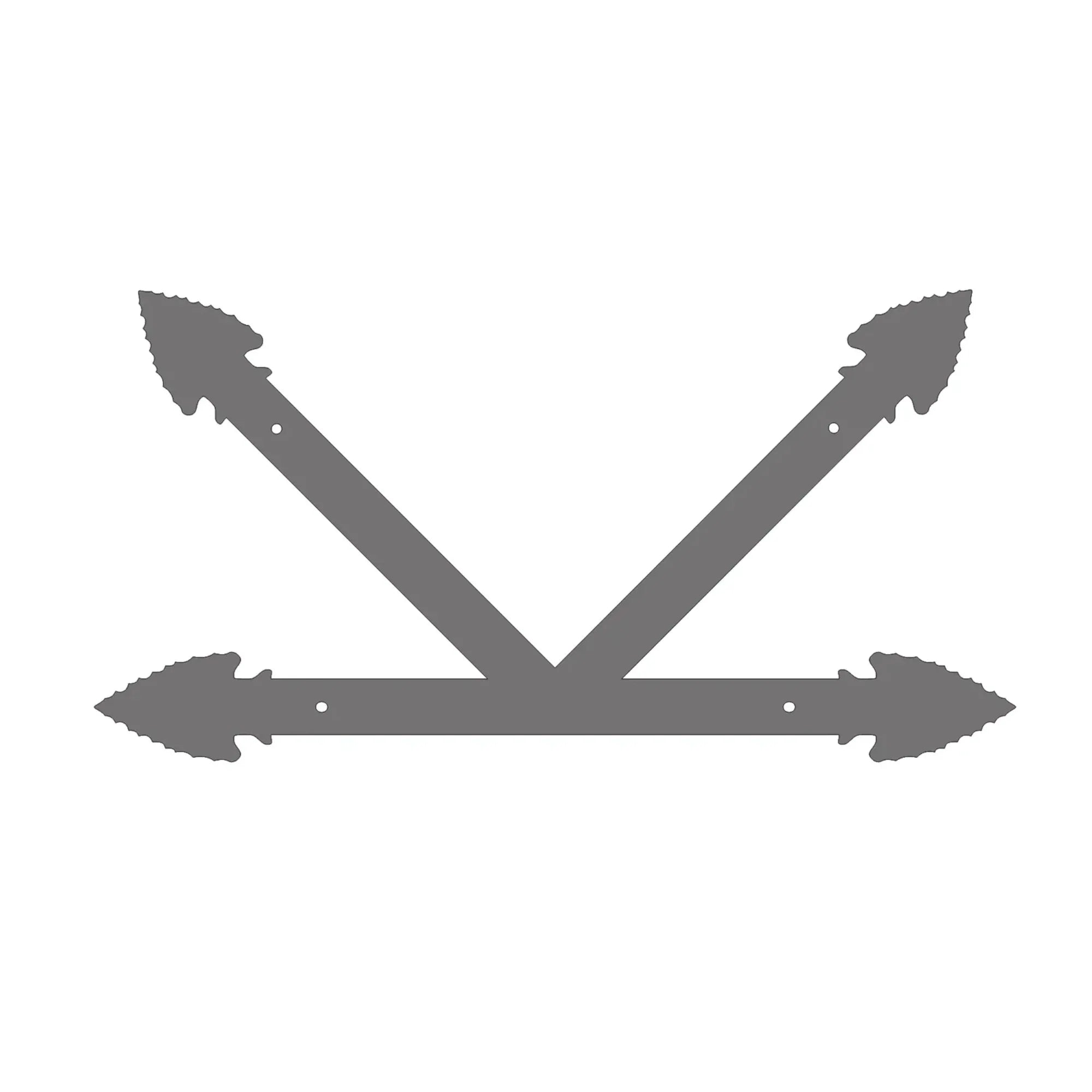 Authentic Arrowhead Iron "K" Plate - Old West Iron