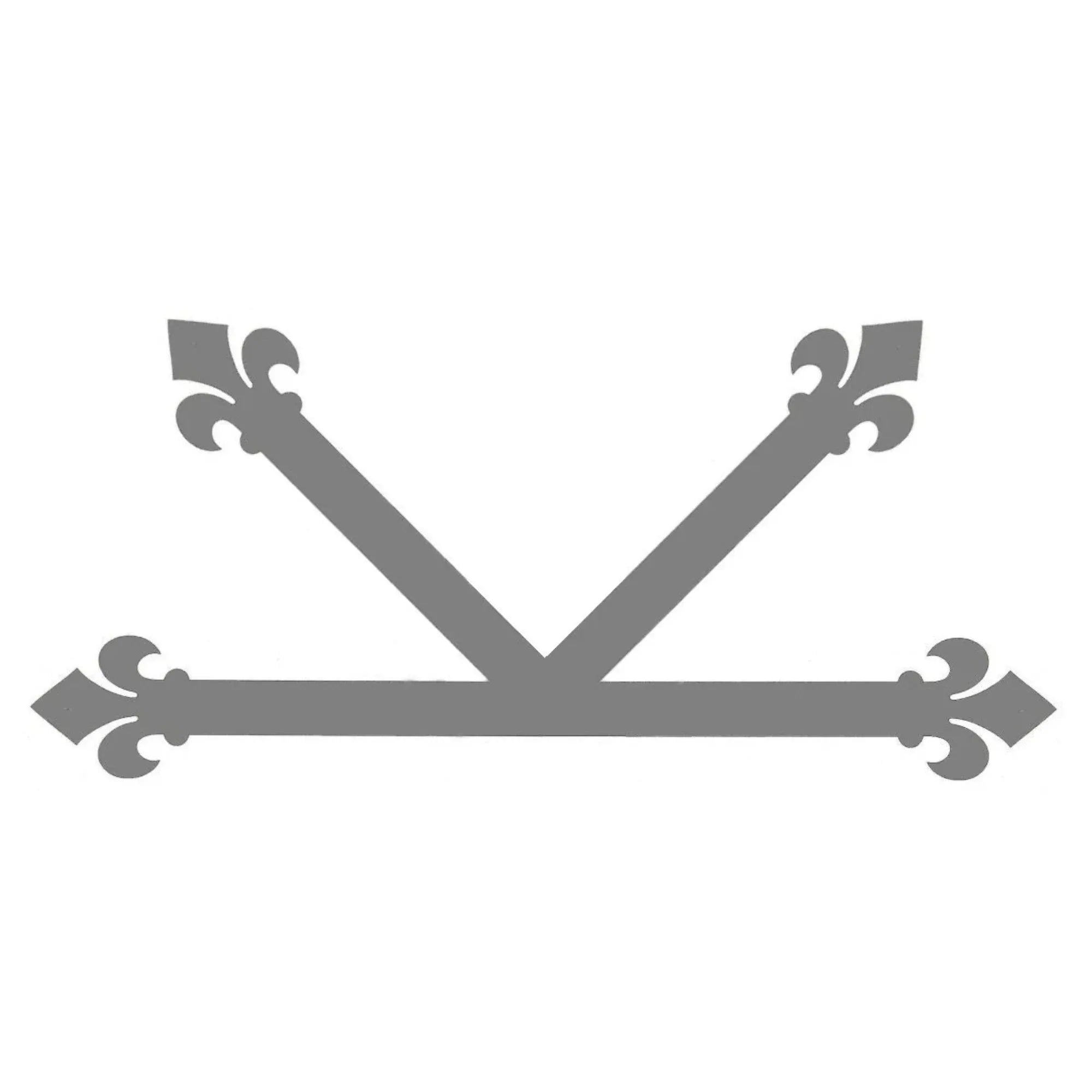 Dunmow Crest Fleur De Lis Fer "K" Plaque