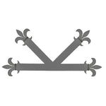 Egyptian Fleur De Lis Iron "K" Plate - Old West Iron