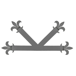 Egyptian Fleur De Lis Iron "K" Plate - Old West Iron