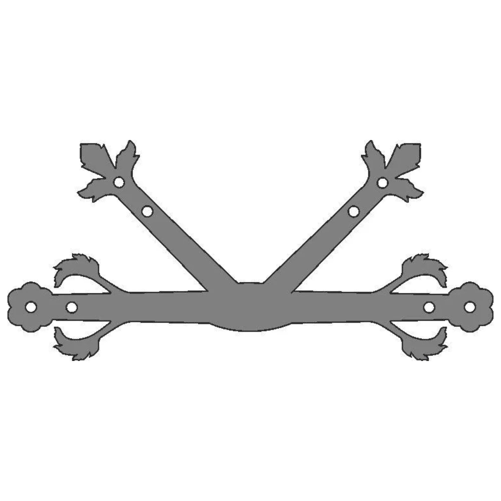 German Castle Iron "K" Plate - Old West Iron