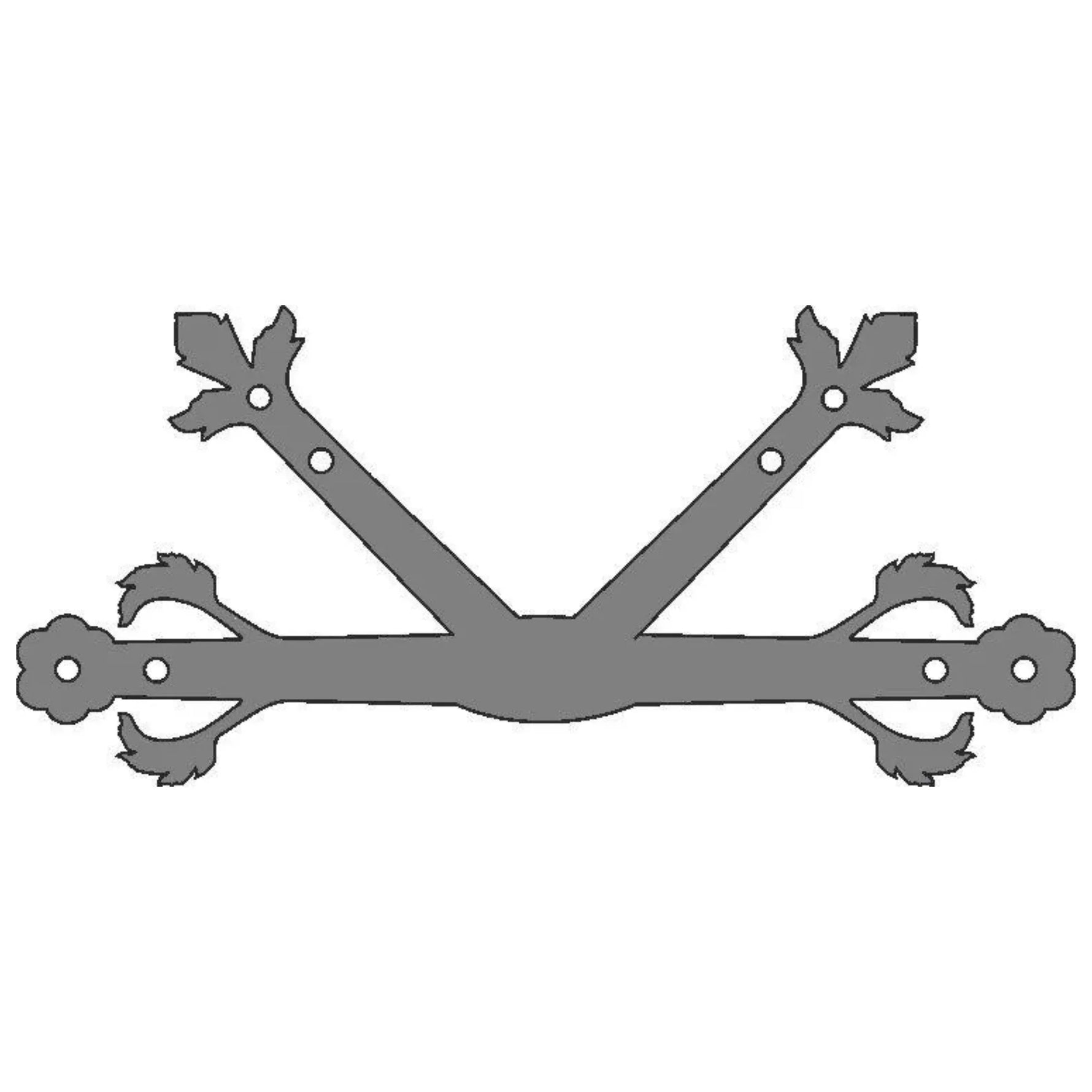 German Castle Iron "K" Plate - Old West Iron