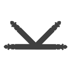 Spanish Cathedral Iron "K" Plate - Old West Iron