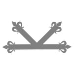 Spanish Mission Iron "K" Plate - Old West Iron