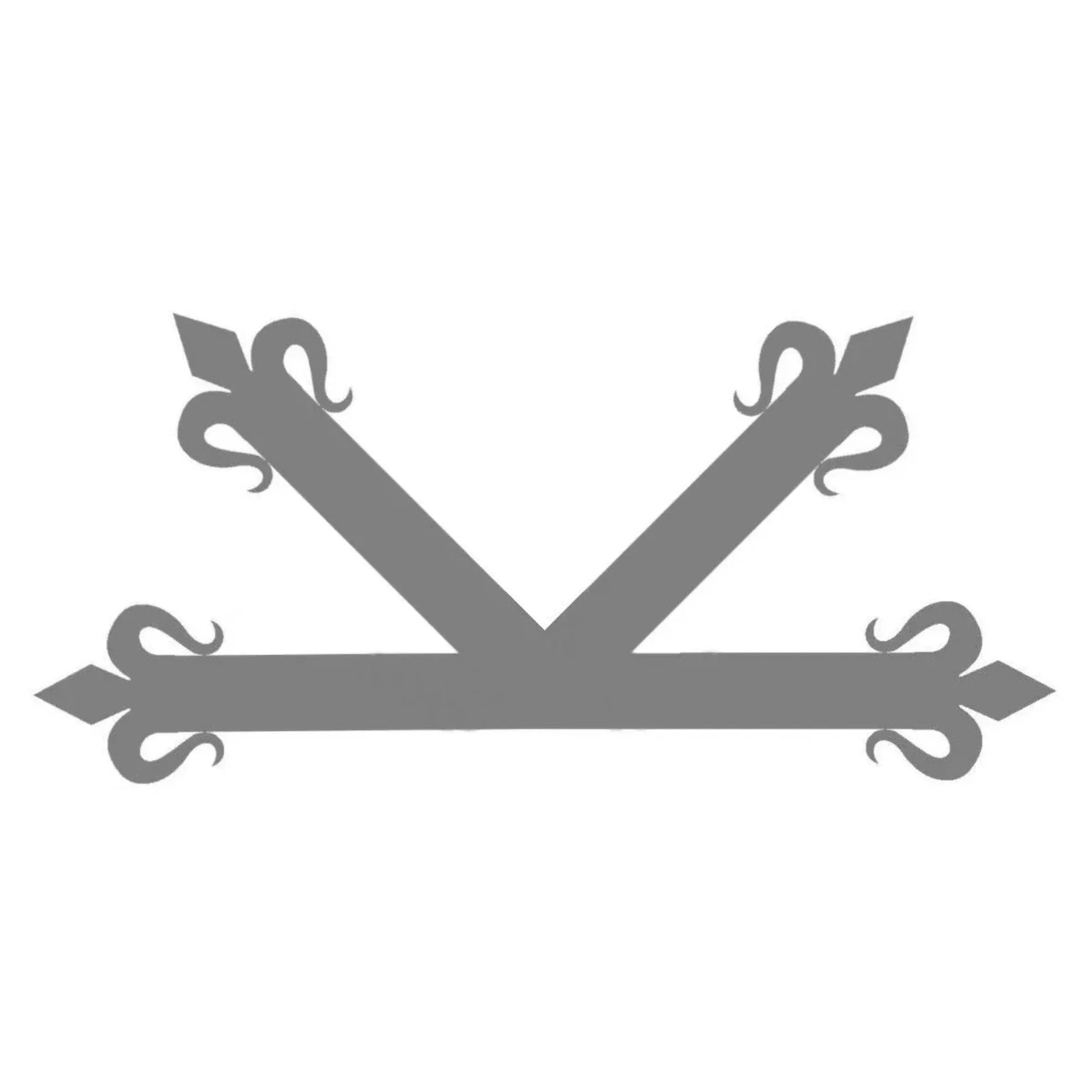 Spanish Mission Iron "K" Plate - Old West Iron