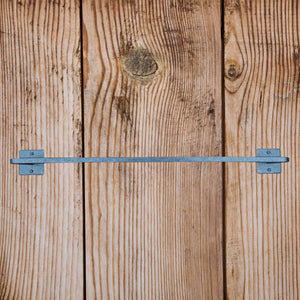 Classic Iron Towel Bar - Square Backplates - Old West Iron