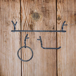 Wrought Iron Bathroom Branch Decor Set of 3 - Old West Iron