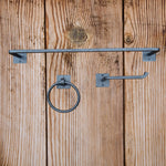 Classic Iron Bath Set - Square Backplates - Old West Iron