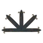 Authentique plaque centrale en fer du XVe siècle