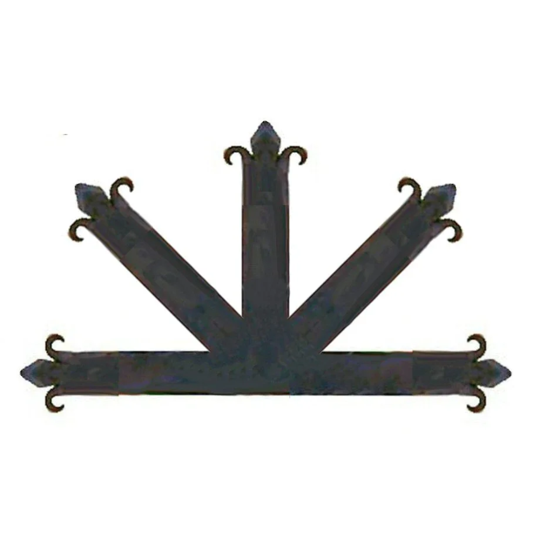 Authentique plaque centrale en fer du XVe siècle