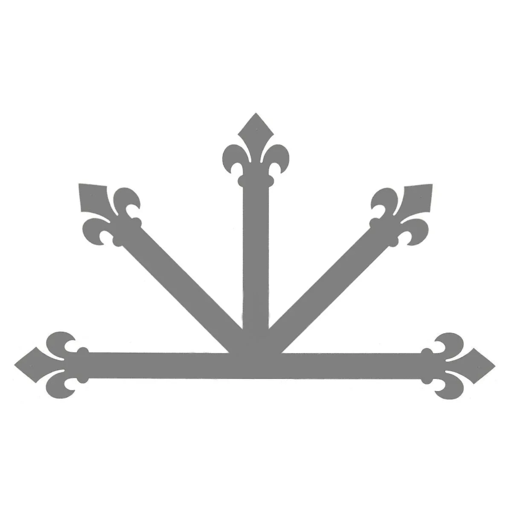 Dunmow Crest Fleur De Lis Plaque centrale en fer