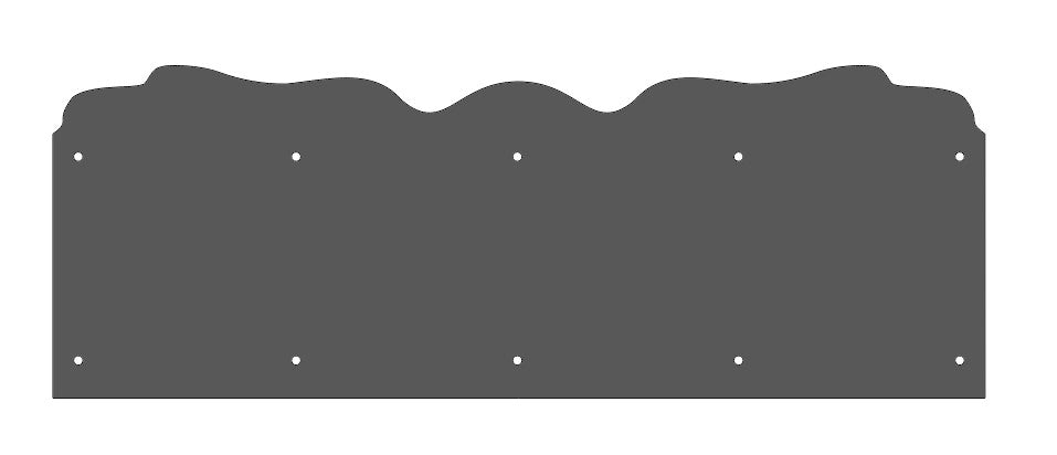 Early American Iron Kick Plate Kickplate