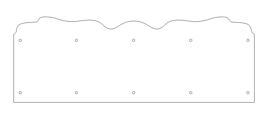 Early American Iron Kick Plate Kickplate