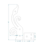 Polish Iron Hinge - Old West Iron