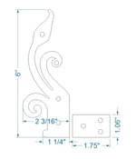 Polish Iron Hinge - Old West Iron