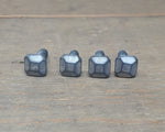 pewter low profile pyramid screws