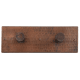 Hammered Copper Double Robe Hook Rack- Oil Rubbed Bronze Finish Robe Hooks Hook