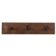 Hammered Copper Robe Hook Rack (Three Hooks) in Oil Rubbed Bronze