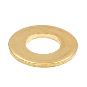 #14 Brass Flat Washer (4-Pack)