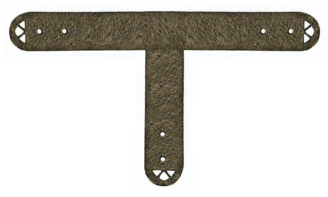 Shabby Chic Iron T Face Plate Brackets & Reinforcement Braces T-Plate