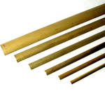 Solid Back Half Oval Brass Trim