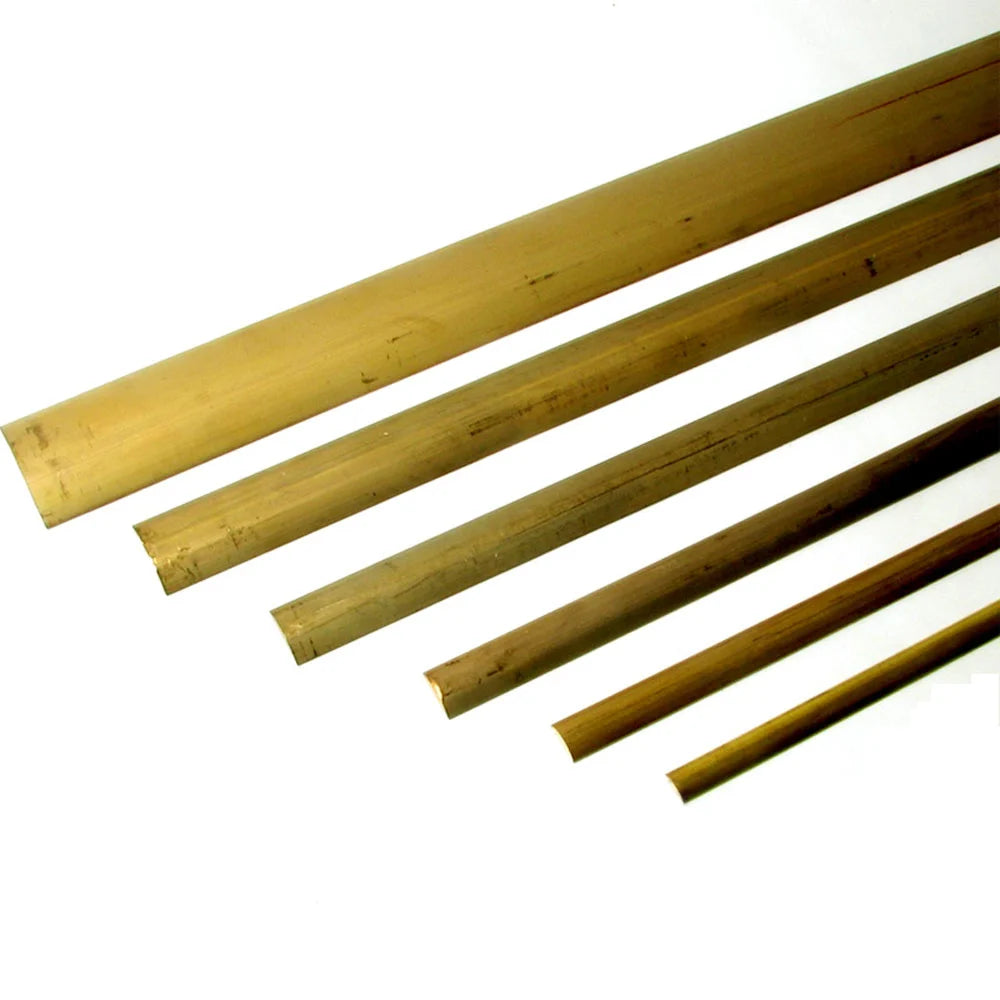 Solid Back Half Oval Brass Trim