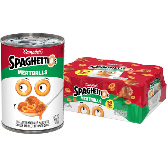 SpagettiO's Canned Pasta With Meat Balls (12 Pack)